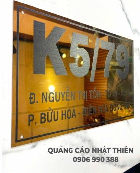 Bảng số nhà inox